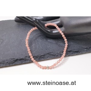 Armband Rhodochrosit facettiert 3mm